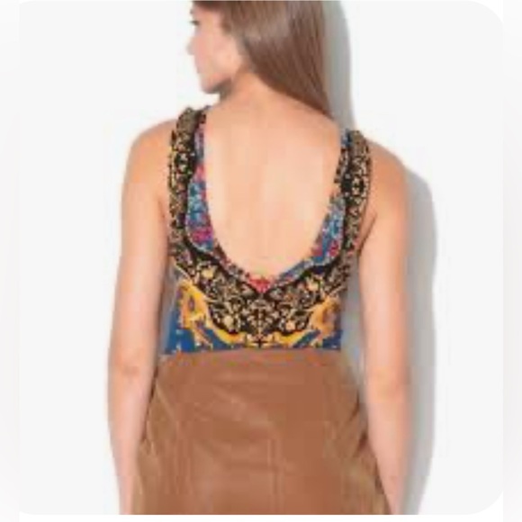 Intimately Free People Women's Baroque Floral Thong Bodysuit xs - Picture 7 of 16